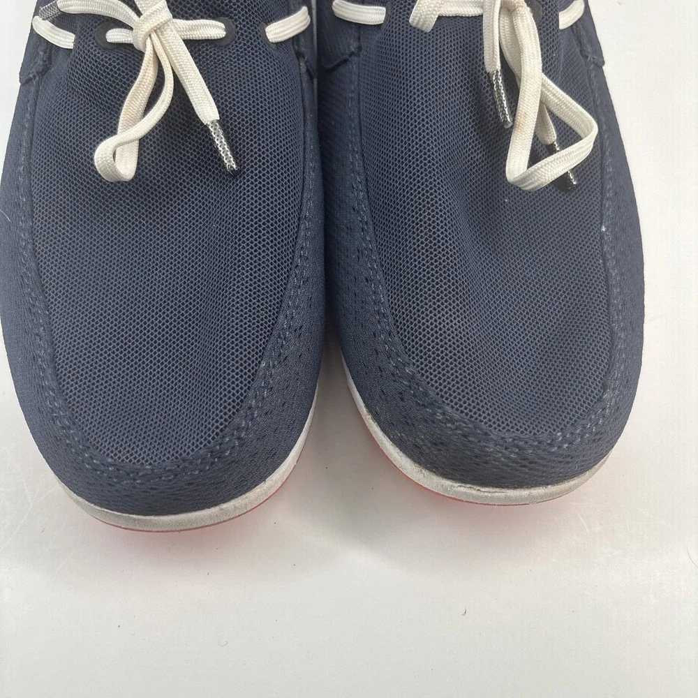 SWIMS Breeze Men's US 11 Navy Slip-On Loafer Boat Deck Shoes Braided Lace Casual